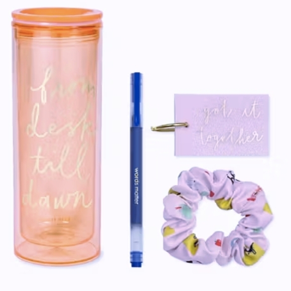 ❤️BUY 2 GET 1 FREE  Kate Spade All-Nighter Study Kit & Tumbler, Retail $29.99 - Picture 1 of 12